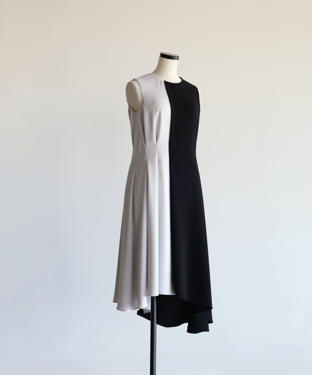 ツートーンカラーワンピース YAMADAYA STORE