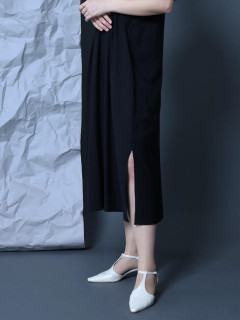 マオカラ―ギャザーワンピース - Aga - Aga｜YAMADAYA STORE