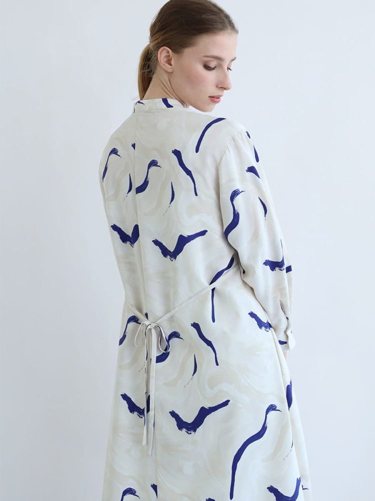 マーブルプリントワンピース - Aga - Aga｜YAMADAYA STORE 