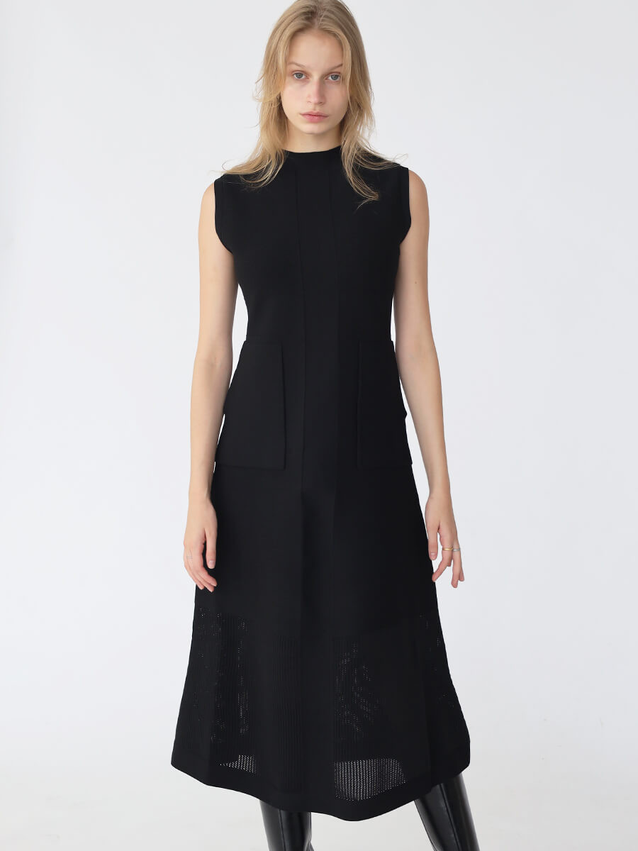 パネルニットワンピース YAMADAYA STORE