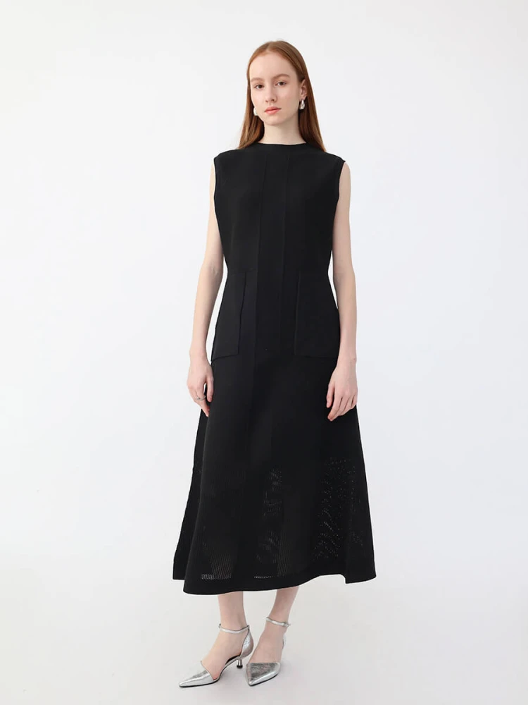 アーガ（Aga）/ニット切替フレアワンピース ニット切替フレアワンピース - Aga - Aga｜YAMADAYA STORE