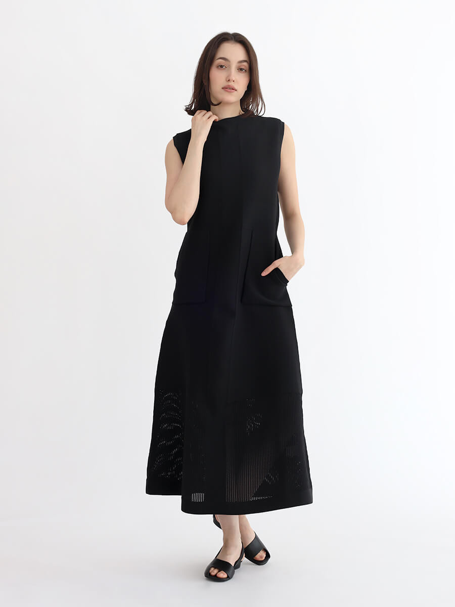 12Gブロッキング柄ワンピース YAMADAYA STORE 12Gブロッキング柄ワンピース YAMADAYA STORE