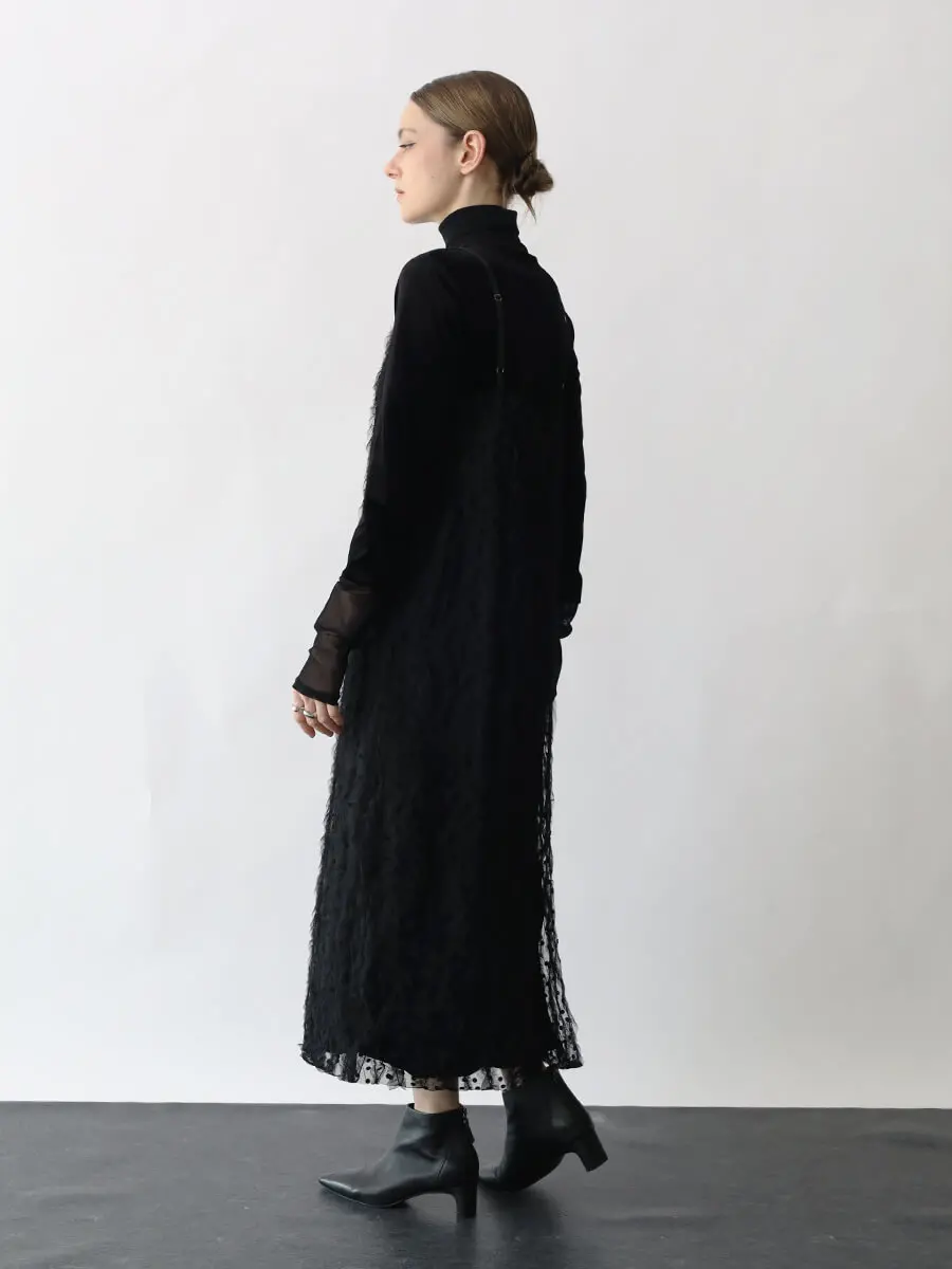 ギャザーチュールドットキャミワンピース - Aga - Aga｜YAMADAYA