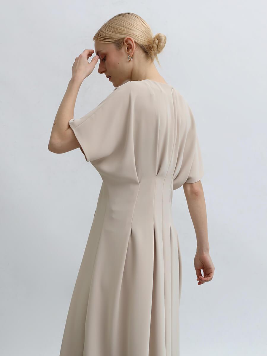 キーネックウエストタックワンピース - Aga - Aga｜YAMADAYA STORE