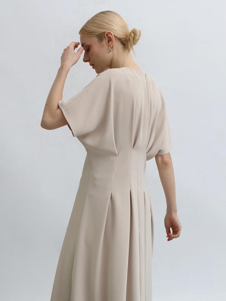 キーネックウエストタックワンピース - Aga - Aga｜YAMADAYA STORE