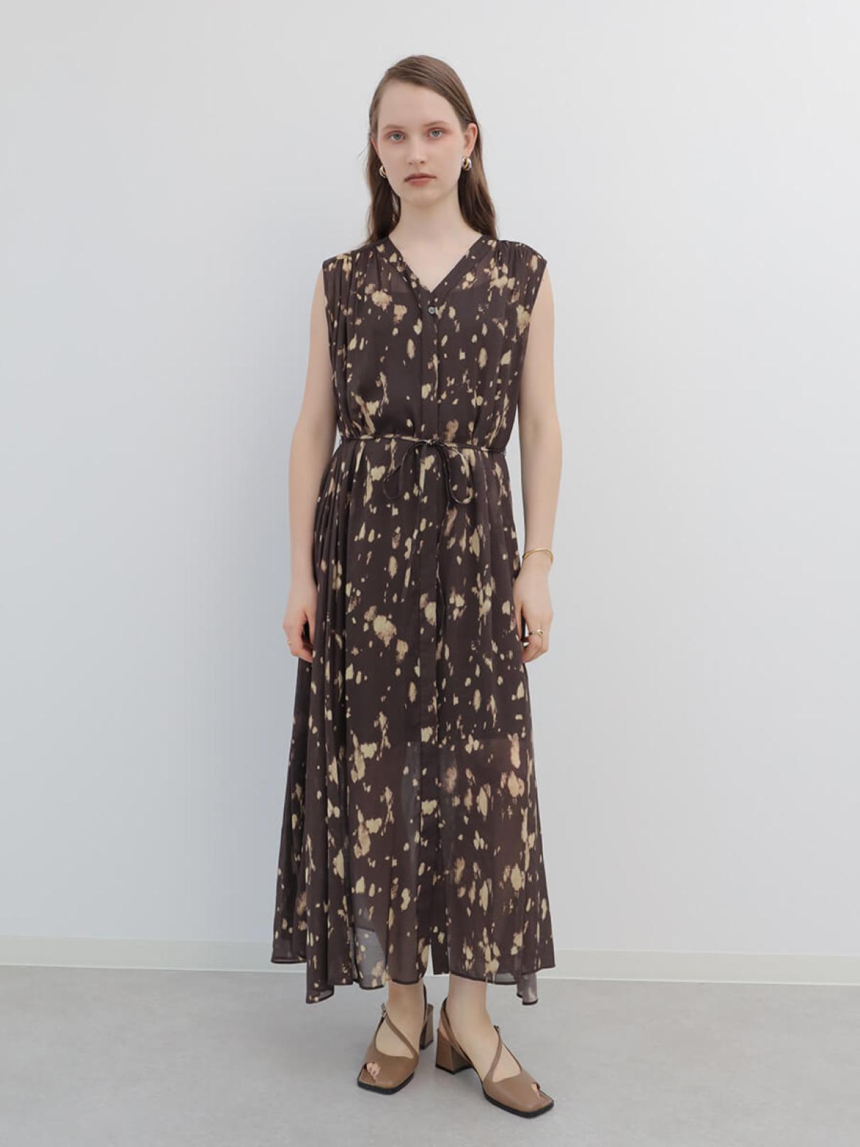 シアードレープノースリーブワンピース - Aga - Aga｜YAMADAYA STORE