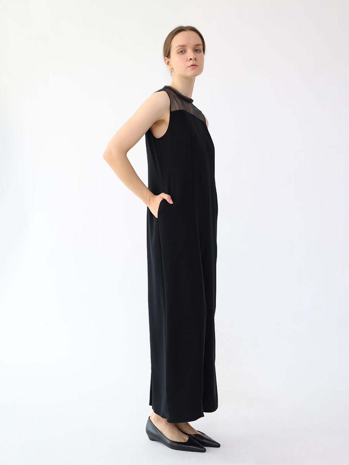 アーガ Aga ネックシアーオールインワン（ブラック） ネックシアーオールインワン - Aga - Aga｜YAMADAYA STORE