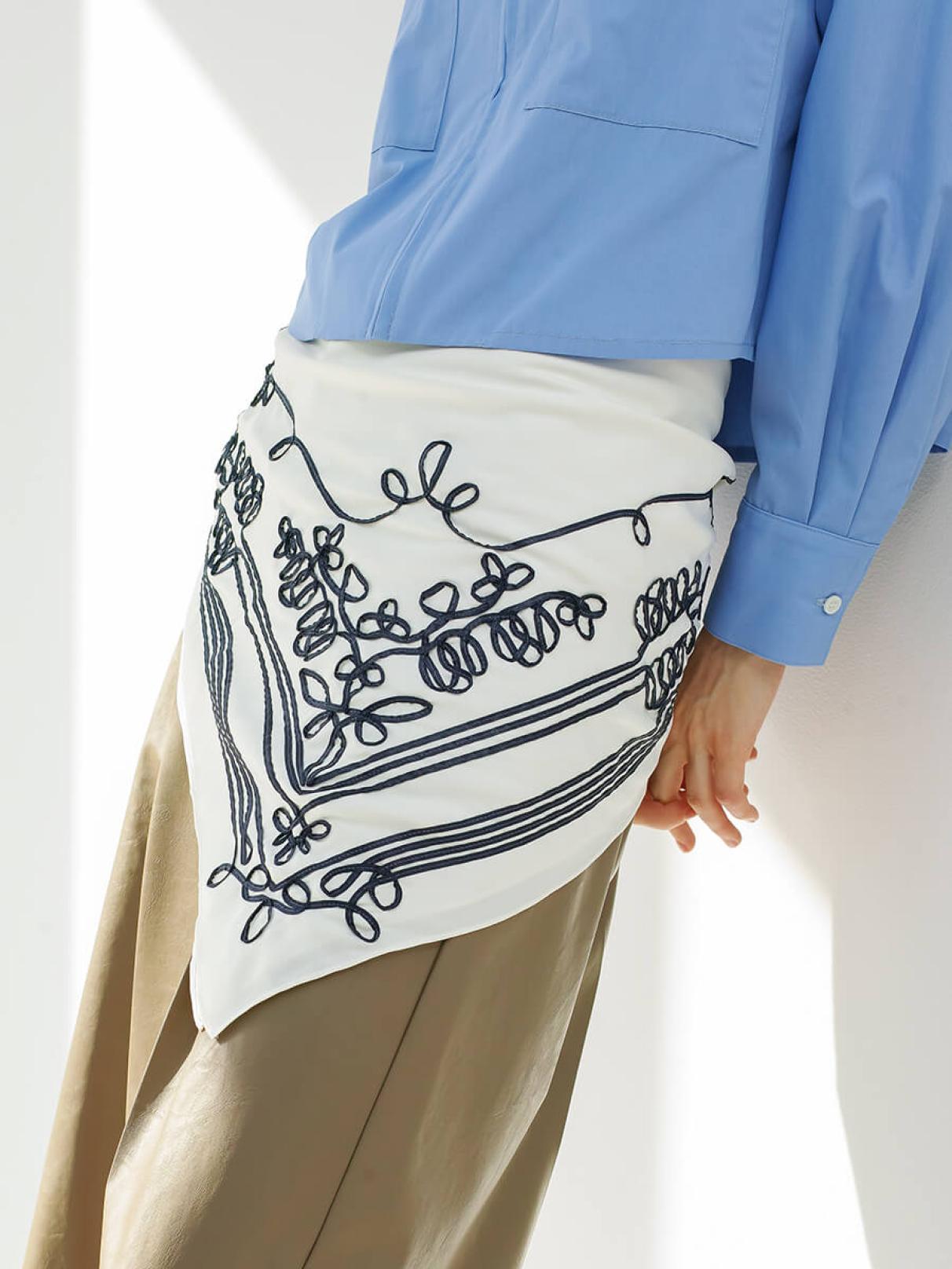 テープエンブロイダリースカーフ - Aga - Aga｜YAMADAYA STORE