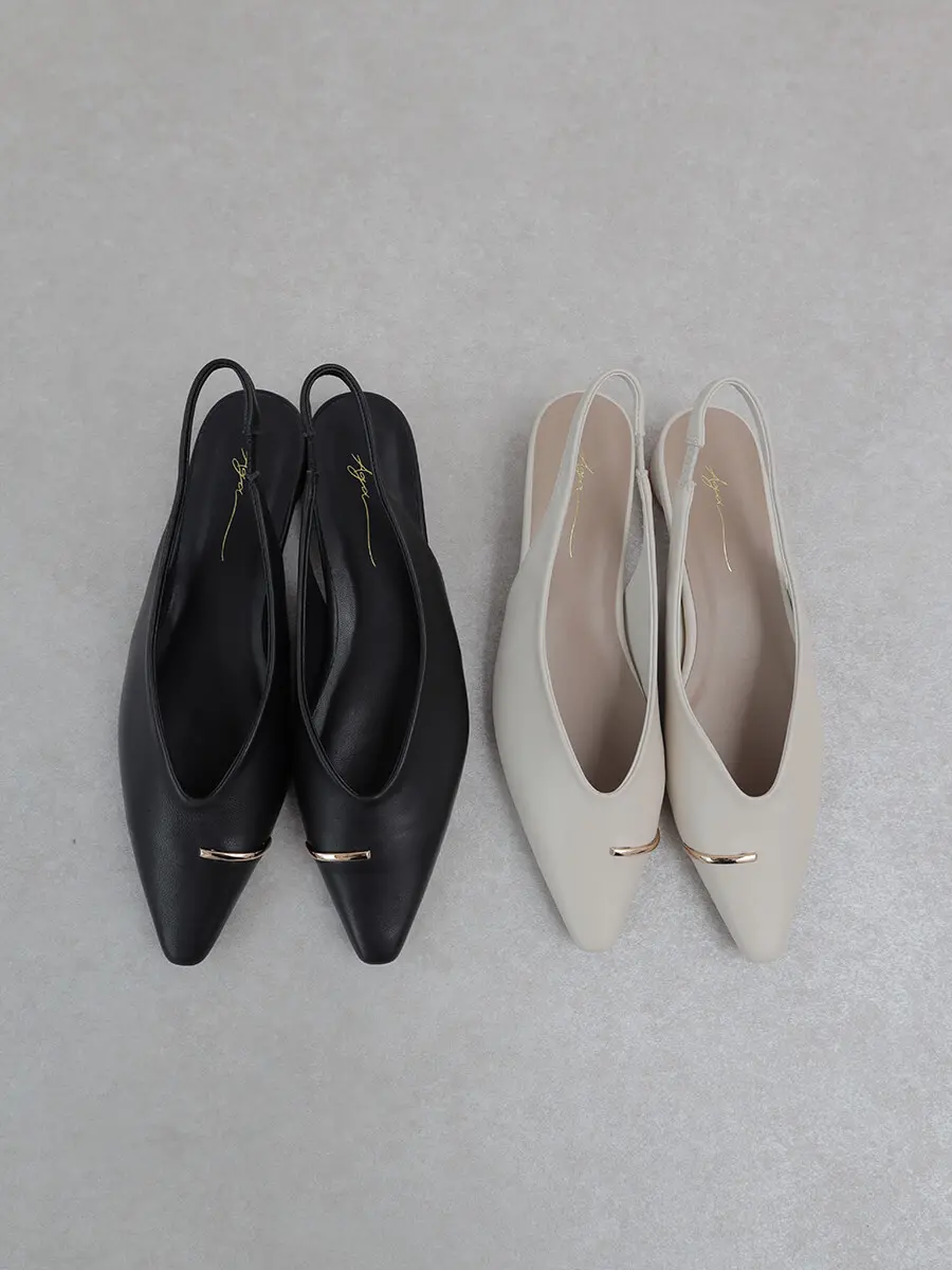 メタルアクセントスリングバックパンプス - Aga - Aga｜YAMADAYA STORE