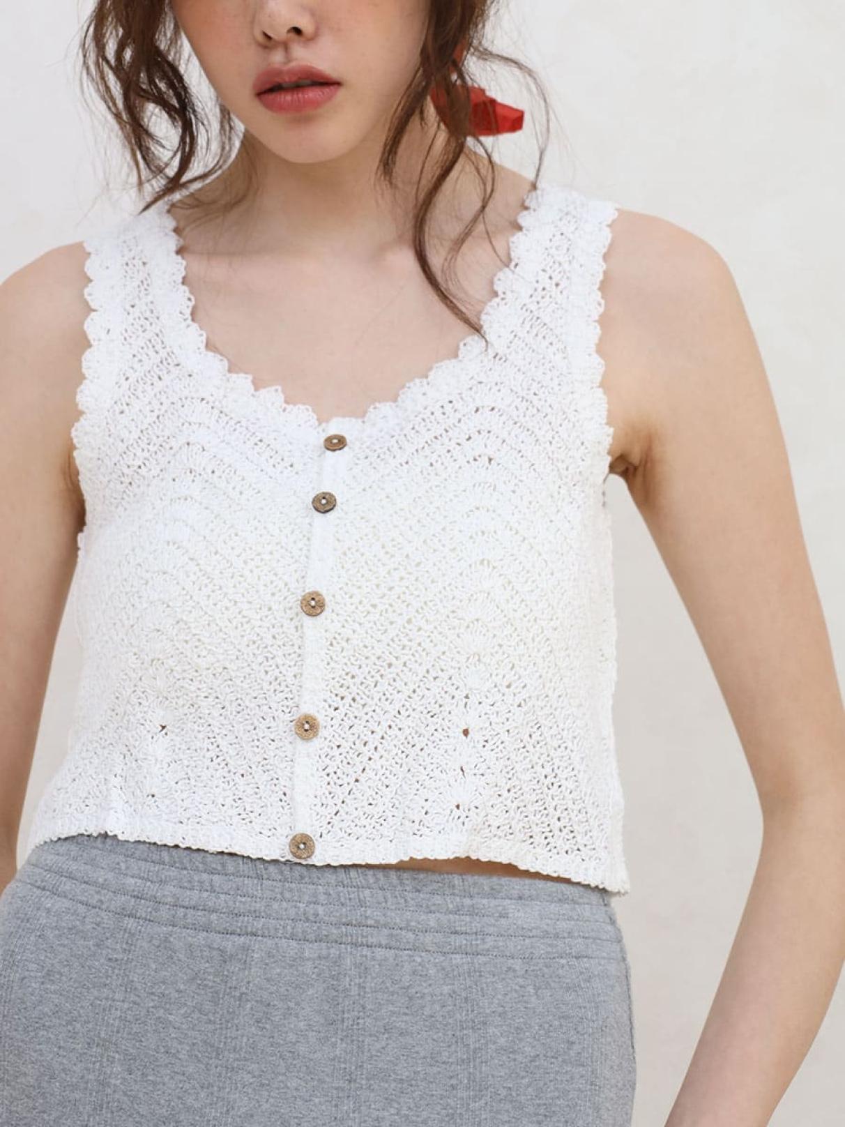 Summer knit tank bustie - FIKA. - FIKA.｜YAMADAYA STORE