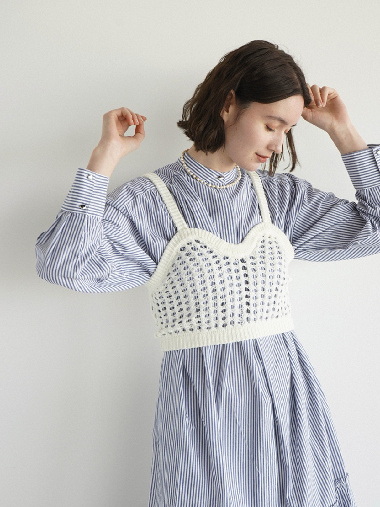 Crochet knit bustier - AGAWD - FIKA.｜YAMADAYA STORE