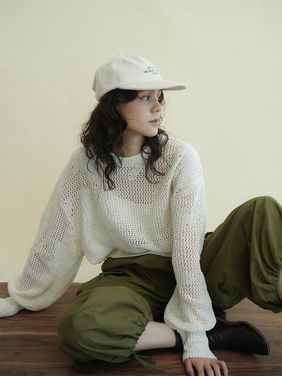 Low gauge cropped knit YAMADAYA STORE Low gauge cropped knit YAMADAYA STORE