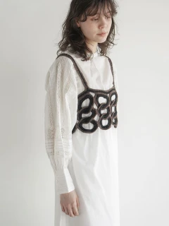 Circle motif crochet bustier - FIKA. - FIKA.｜YAMADAYA STORE