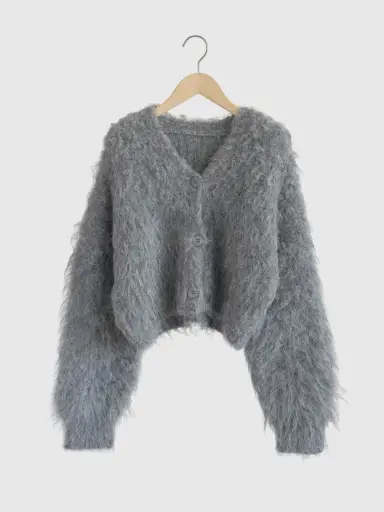 人気商品⭐︎Shaggy Knit Cardigan カーディガン shaggy knit cardigan（シャギーニットカーディガン