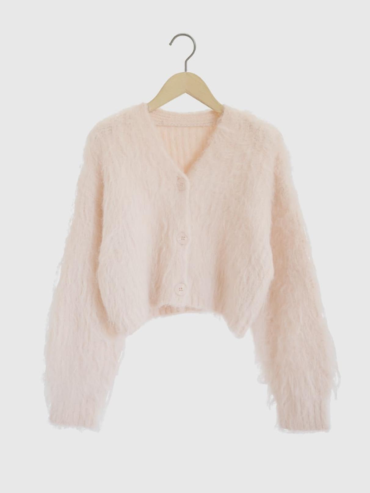 人気商品⭐︎Shaggy Knit Cardigan shaggy knit cardigan