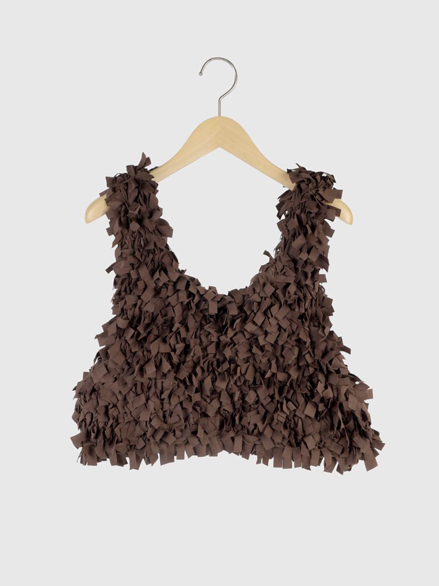 Tape yarn bustier