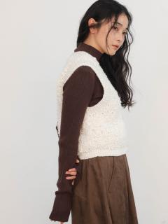 Wool knit vest - FIKA. - FIKA.｜YAMADAYA STORE