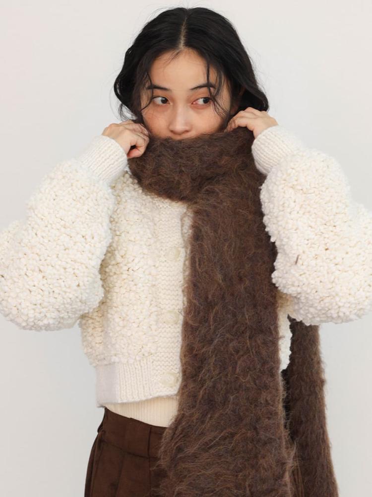 Wool knit cardigan - FIKA. - FIKA.｜YAMADAYA STORE