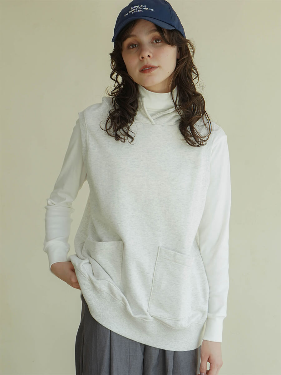 Cotton hoodie vest YAMADAYA STORE Cotton hoodie vest YAMADAYA STORE