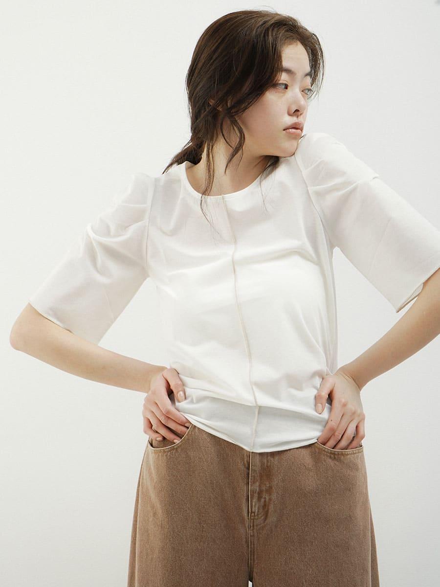 Mellow puff sleeve tops