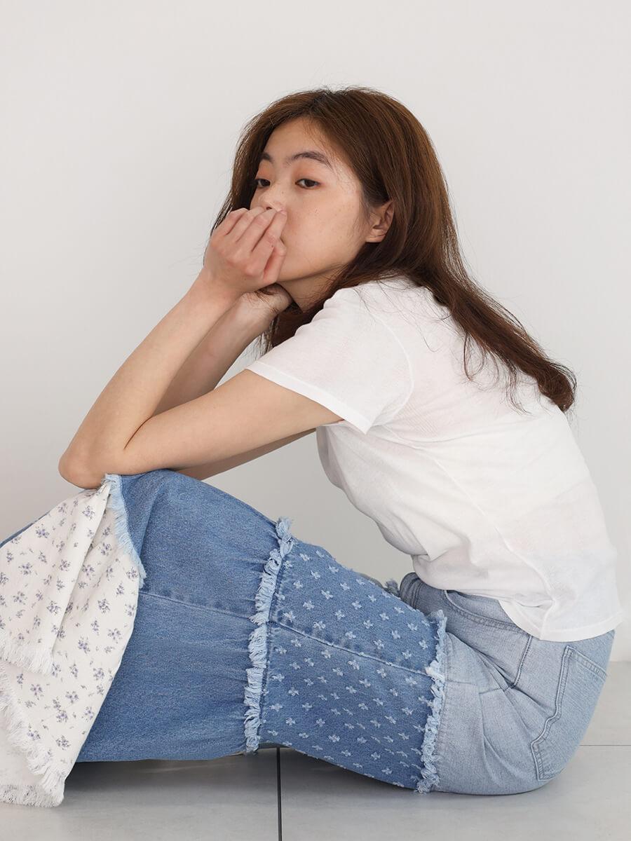 【6color】Light Prib Crew Tee