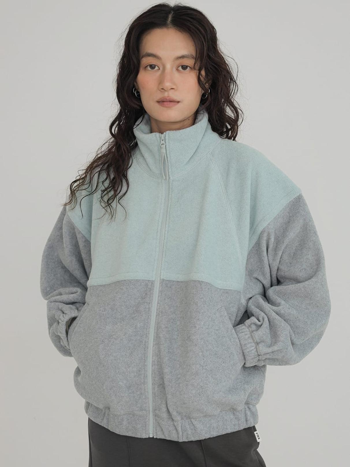 Colorblock fleece jacket - FIKA. - FIKA.｜YAMADAYA STORE
