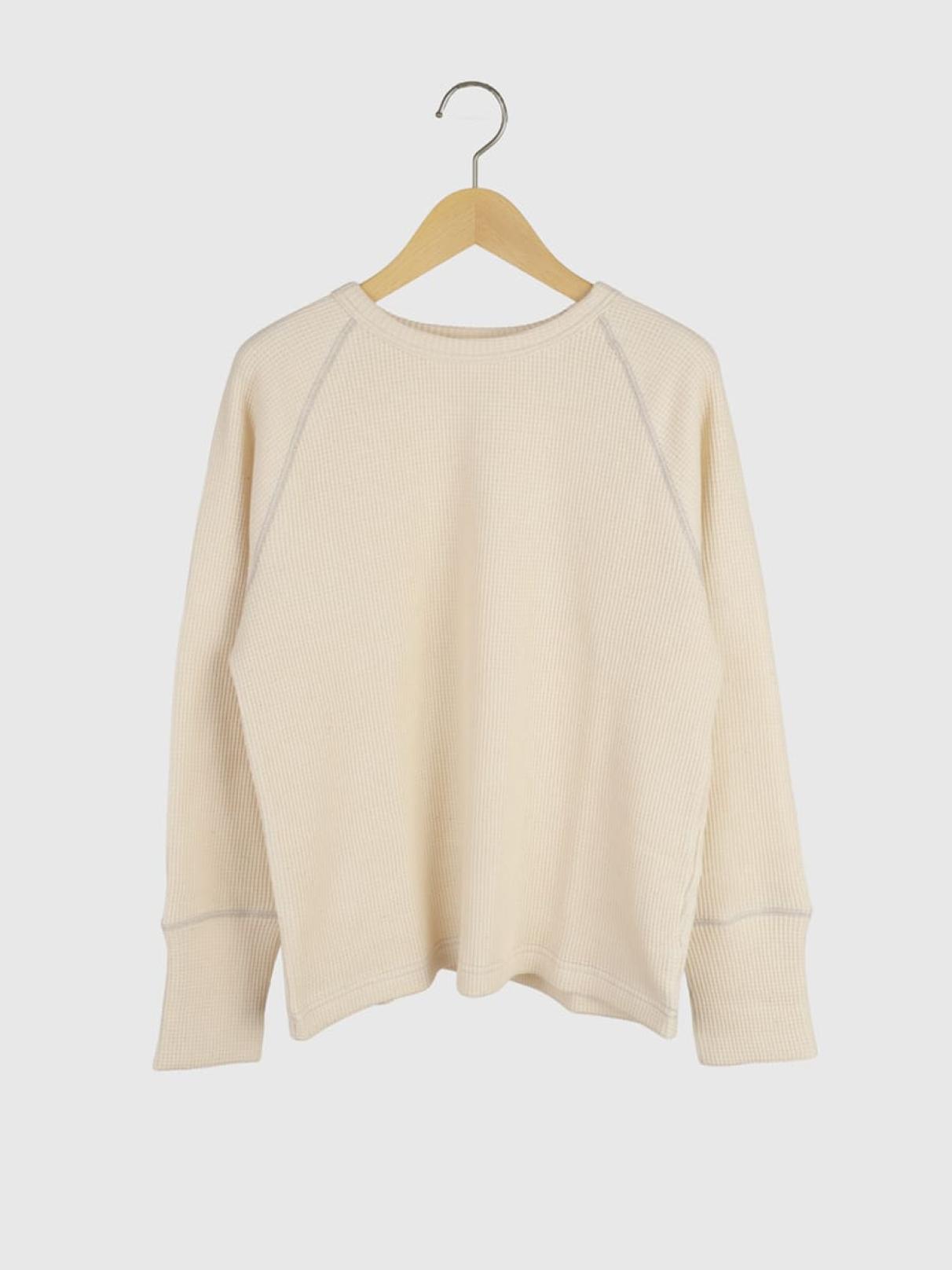 Waffle long sleeve pullover - FIKA. - FIKA.｜YAMADAYA STORE