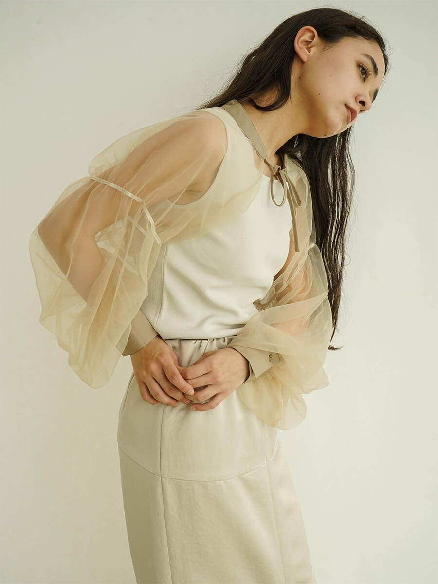 Ribbon tulle bolero YAMADAYA STORE Ribbon tulle bolero YAMADAYA STORE