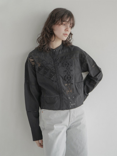 Sheer switching compact vest - FIKA. - FIKA.｜YAMADAYA STORE