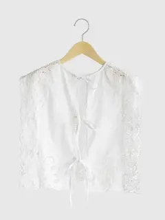 Cutwork Box Blouse - anuke - FIKA.｜YAMADAYA STORE