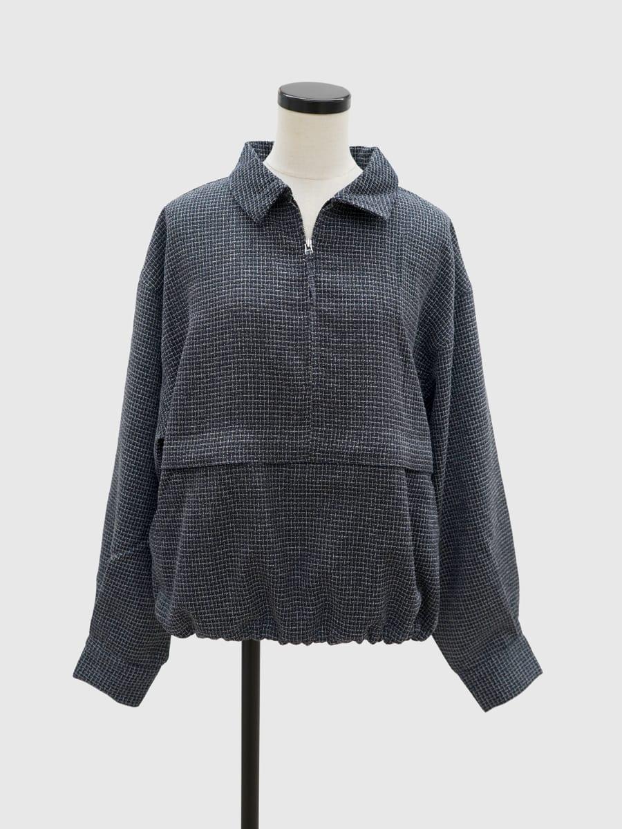 Check half-zip pullover - FIKA. - FIKA.｜YAMADAYA STORE