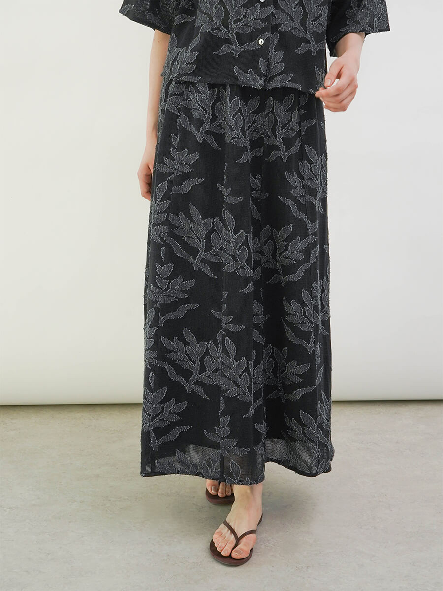 Botanical embroidery mesh skirt YAMADAYA STORE Botanical embroidery mesh skirt YAMADAYA STORE