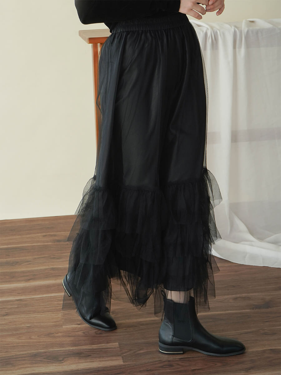 Tulle tiered skirt YAMADAYA STORE Tulle tiered skirt YAMADAYA STORE