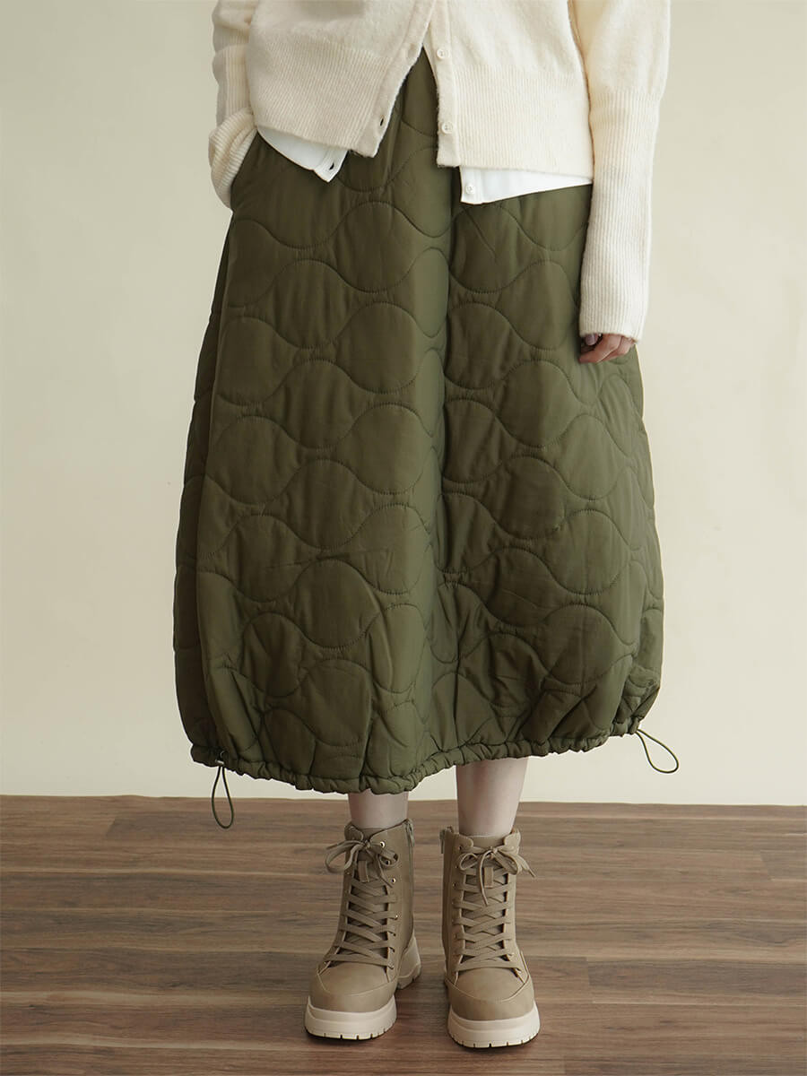 Quilted drost cocoon skirt YAMADAYA STORE Quilted drost cocoon skirt YAMADAYA STORE