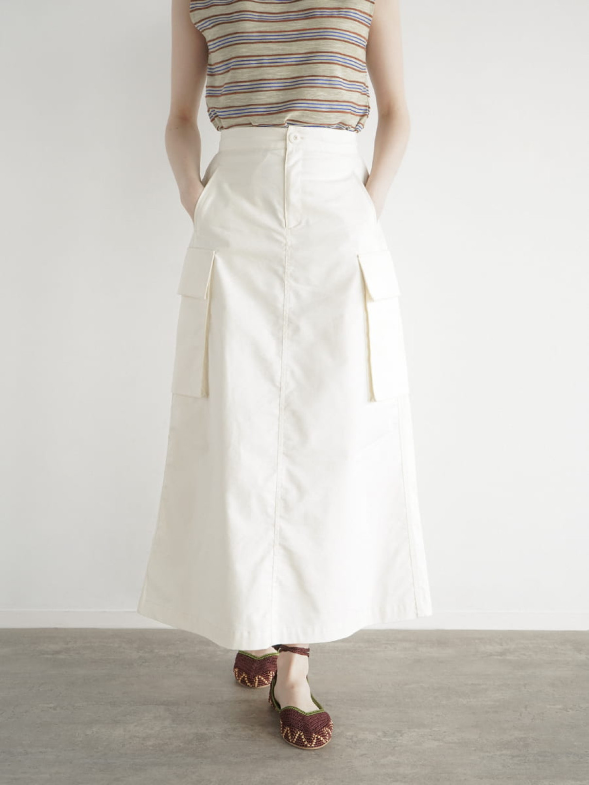 スカート Cargo Skirt バックスリットカーゴスカート / Back Slit Cargo Skirt | FICTIO