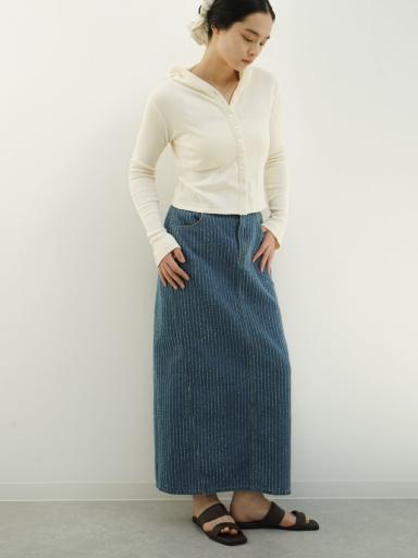 Stripe denim skirt - FIKA. - FIKA.｜YAMADAYA STORE