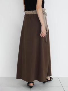 Gather waist docking skirt - FIKA. - FIKA.｜YAMADAYA STORE