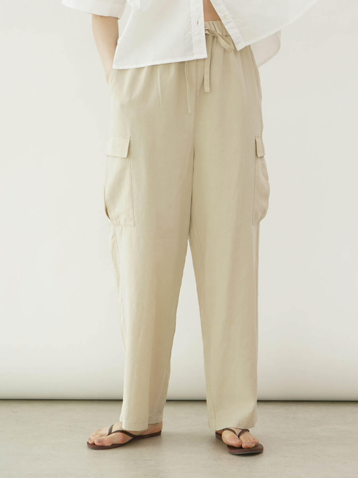 パンツ FIKA. Linen easy cargo pants Linen easy cargo pants - FIKA. - FIKA.｜YAMADAYA STORE