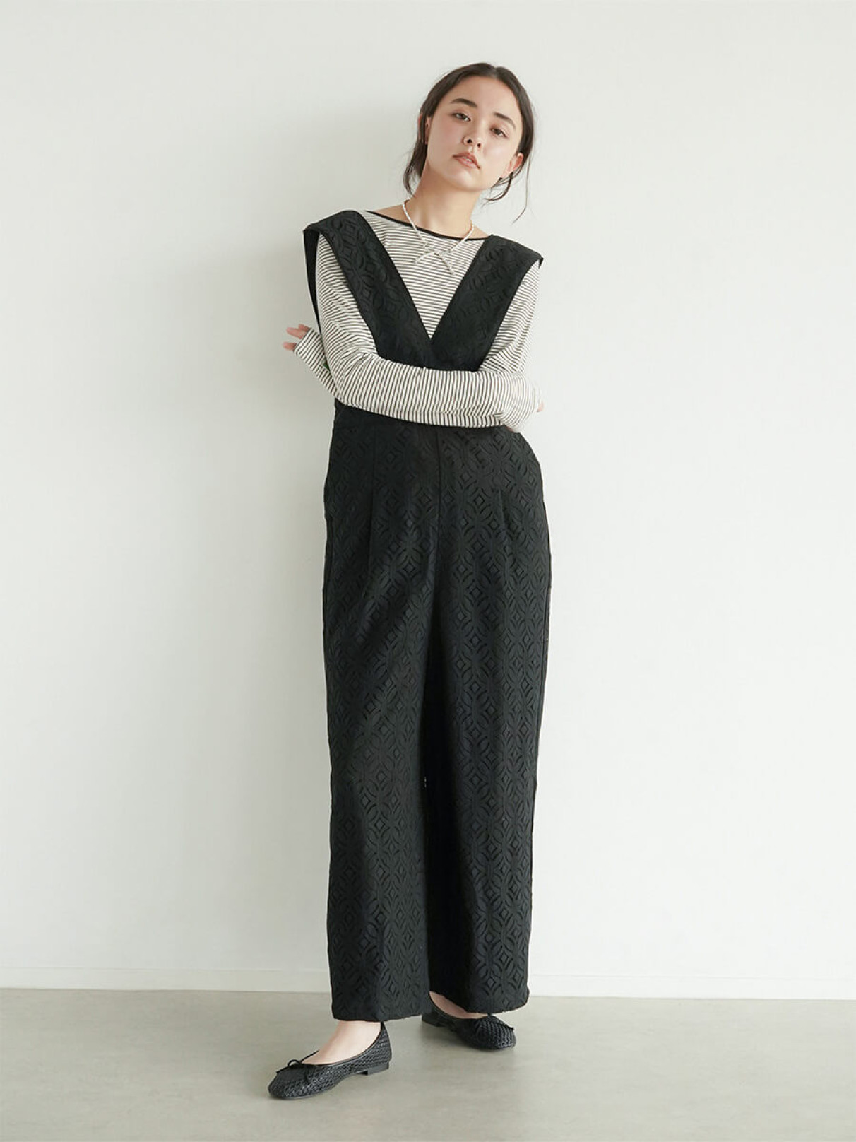 ヤマダヤ　FIKA. Lace overalls pants Lace overalls pants - FIKA. - FIKA.｜YAMADAYA STORE