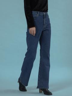 Slim flared denim pants - FIKA. - FIKA.｜YAMADAYA STORE