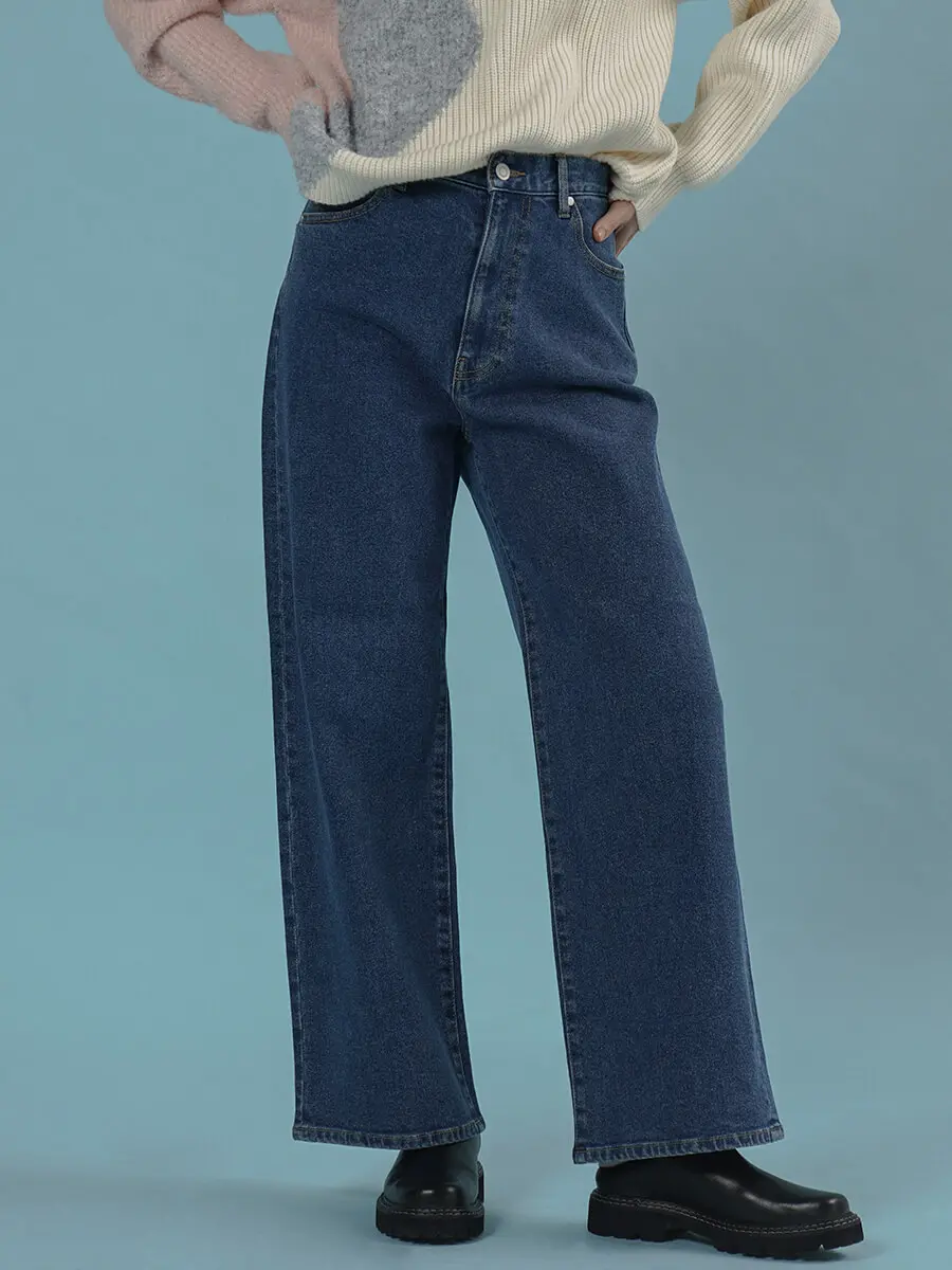 Wide-leg denim pants - FIKA. - FIKA.｜YAMADAYA STORE