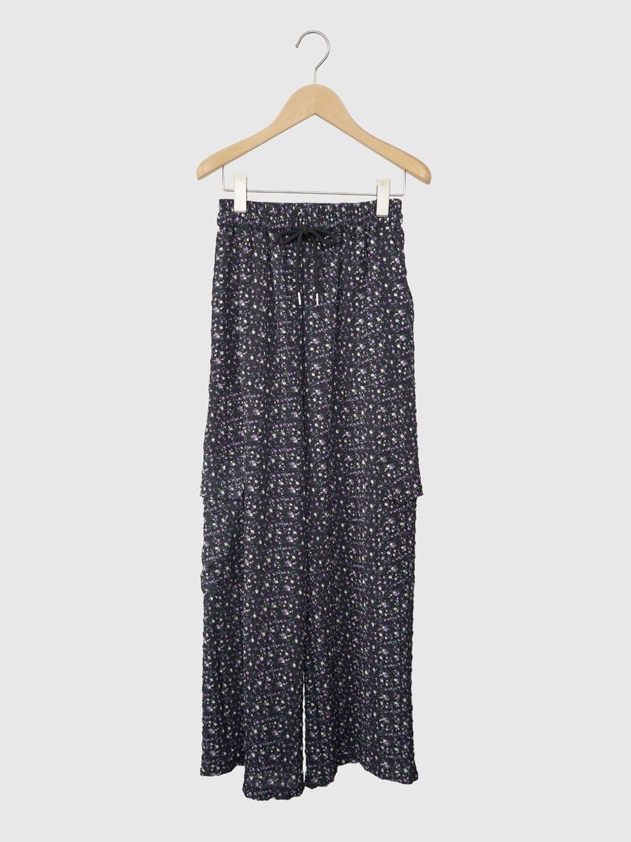 Floral drawstring pants