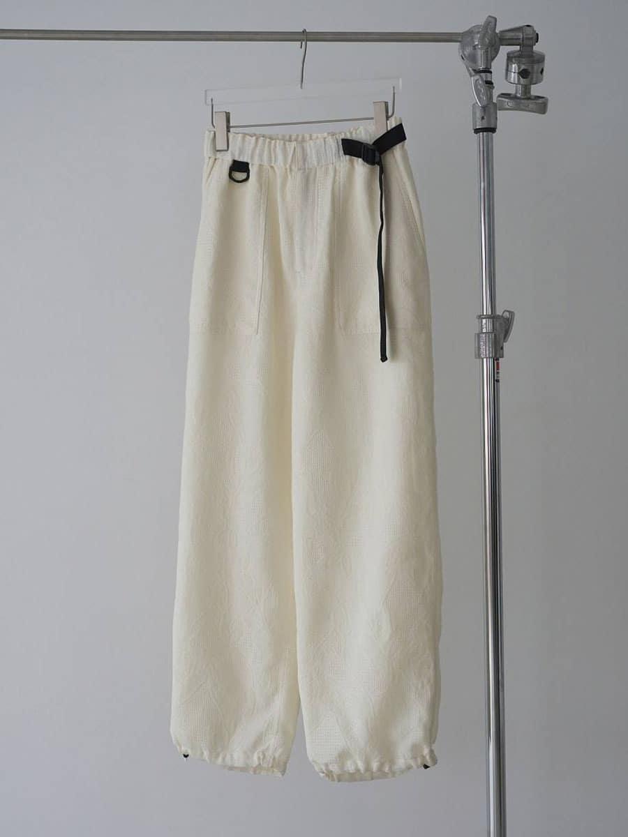 Jacquard Drawstring Pants