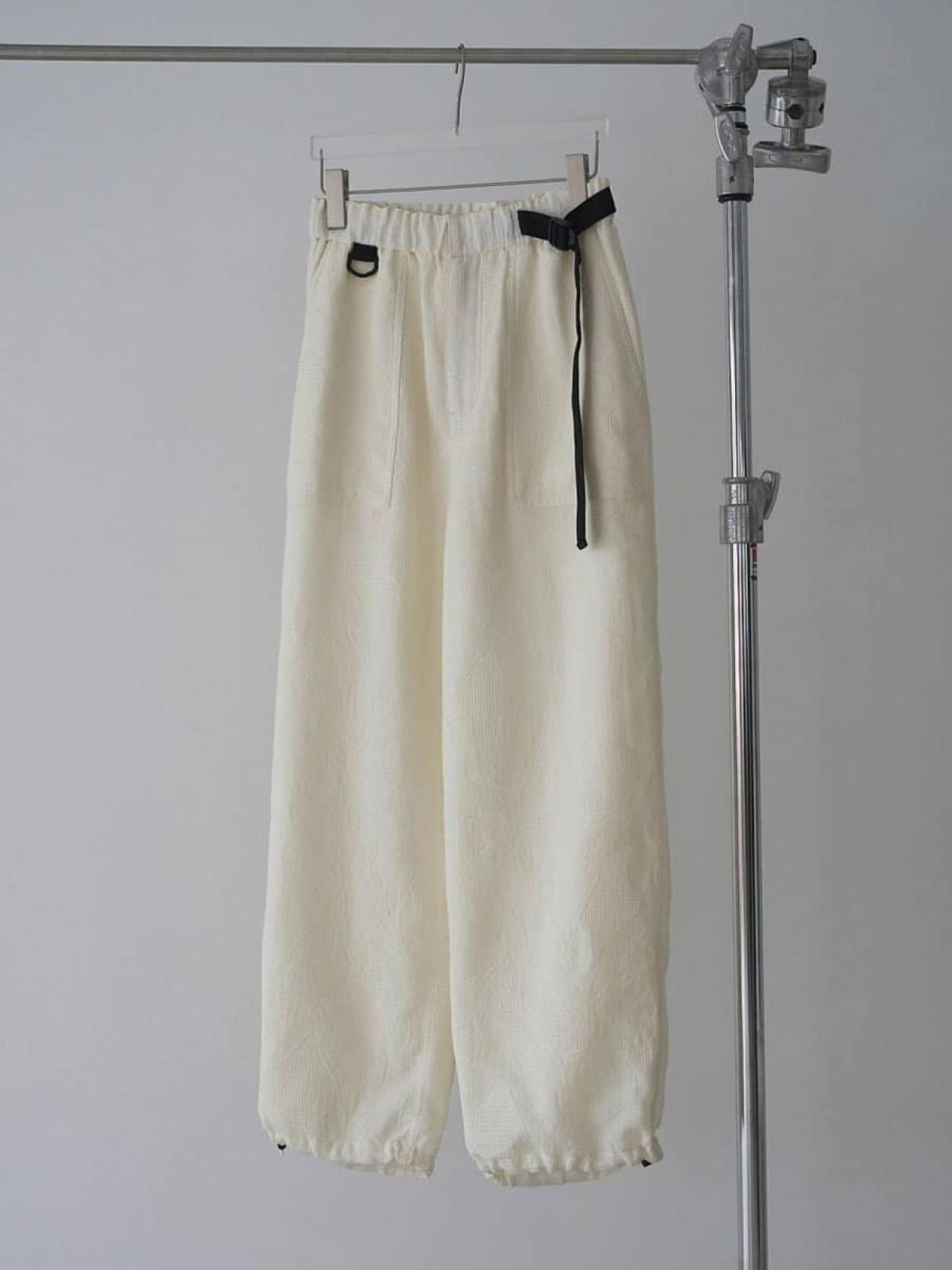 Jacquard Drawstring Pants - anuke - FIKA.｜YAMADAYA STORE