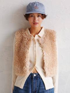ヤマダヤ　FIKA. ファーベスト Sheep like fur vest - FIKA. - FIKA.｜YAMADAYA STORE