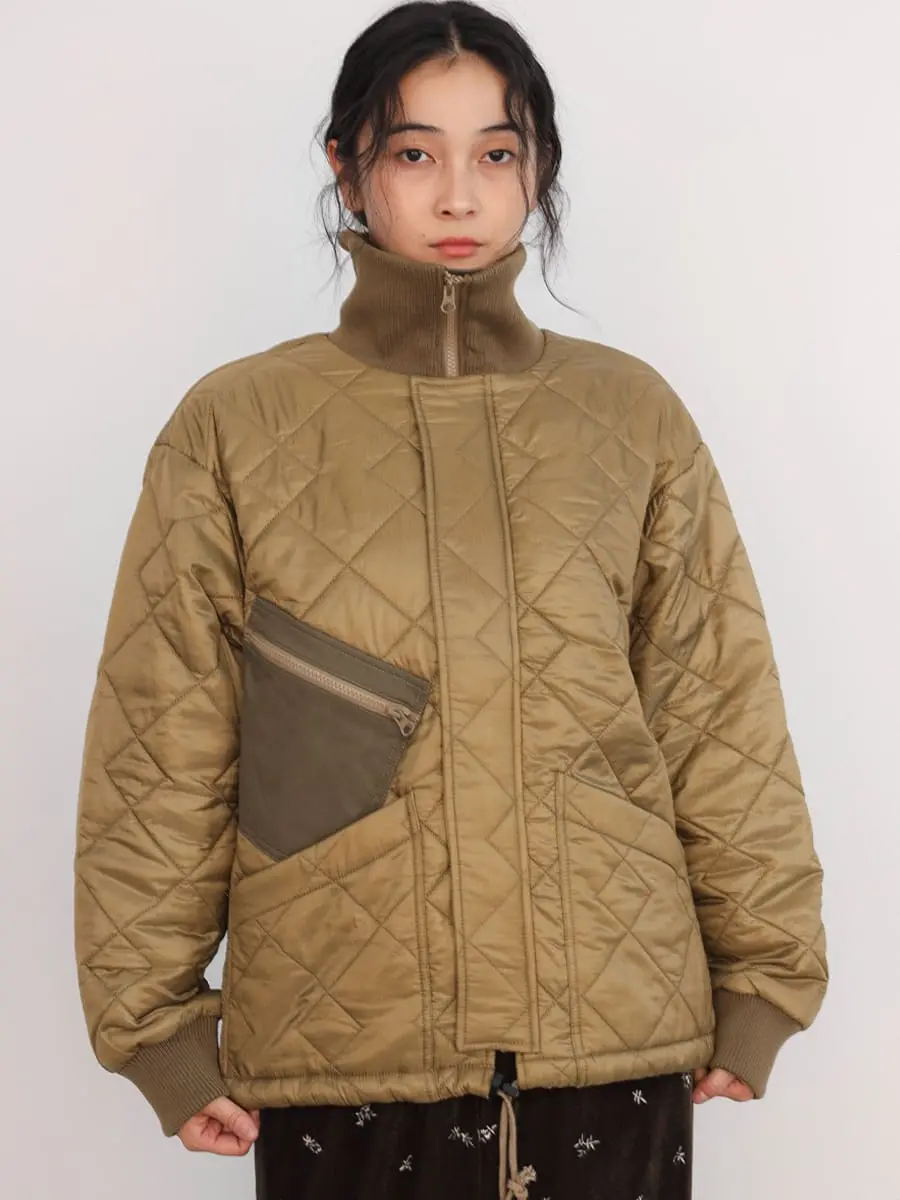 Random quilting military jacket - FIKA. - FIKA.｜YAMADAYA STORE