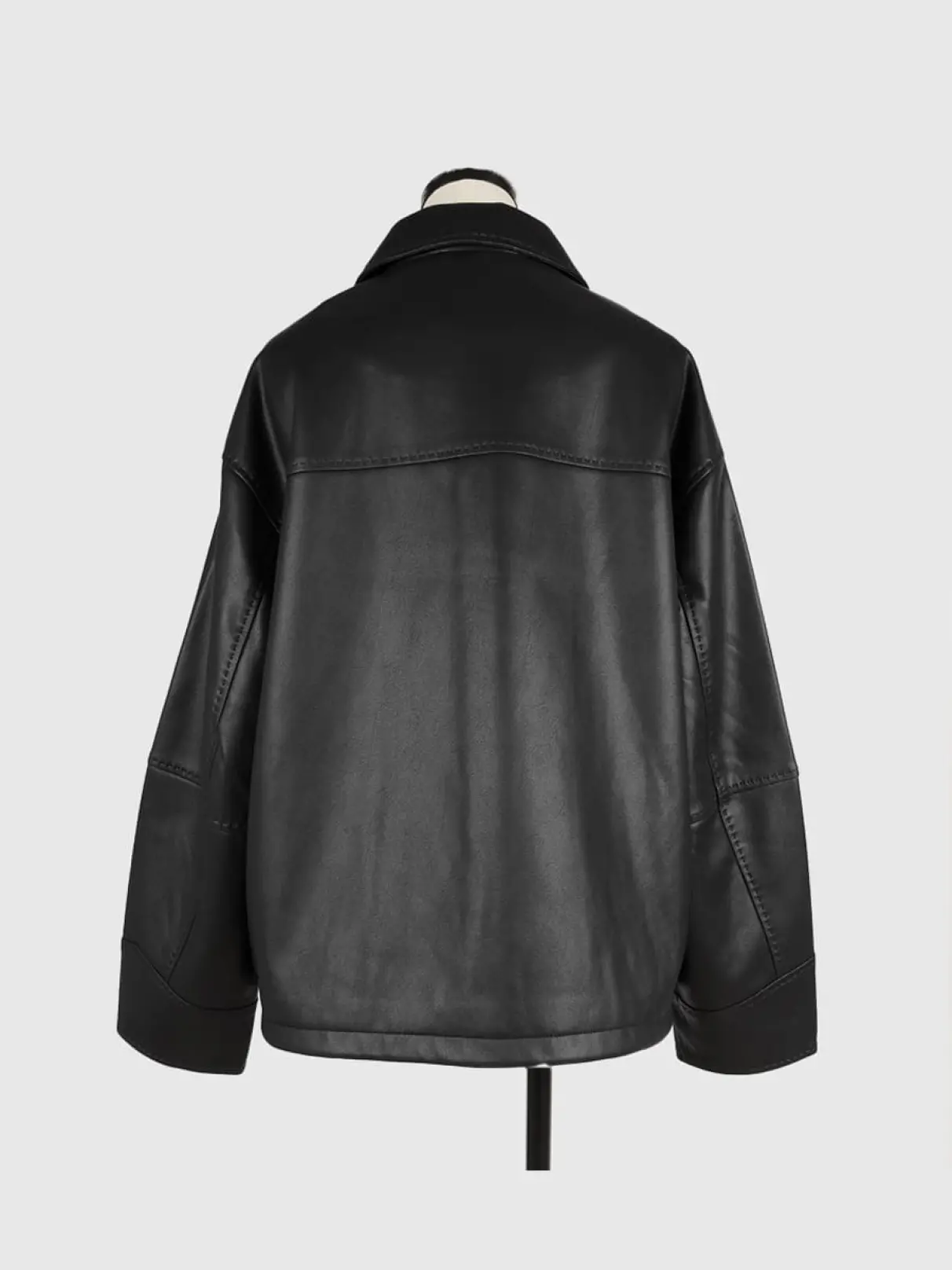 Fake leather zip blouson - FIKA. - FIKA.｜YAMADAYA STORE