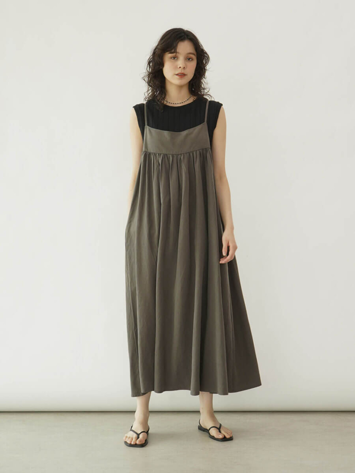 Linen cami dress - FIKA. - FIKA.｜YAMADAYA STORE