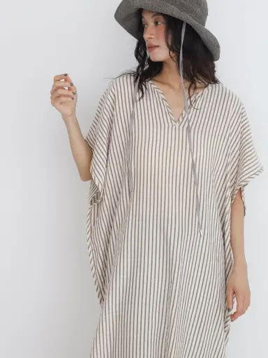 Striped skipper onepiece - FIKA. - FIKA.｜YAMADAYA STORE