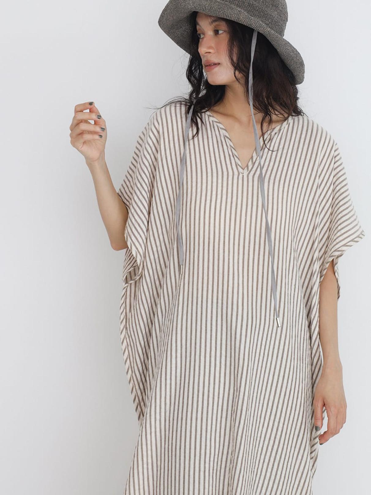 Striped skipper onepiece - FIKA. - FIKA.｜YAMADAYA STORE